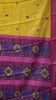 Dola Silk Saree Zari lines- Mustard thumbnail