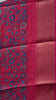 Dola Silk Saree Zari lines-Blue thumbnail