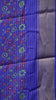 Dola Silk Saree Zari lines-Green thumbnail