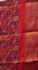 Dola Silk Saree Zari lines-Olive Green thumbnail