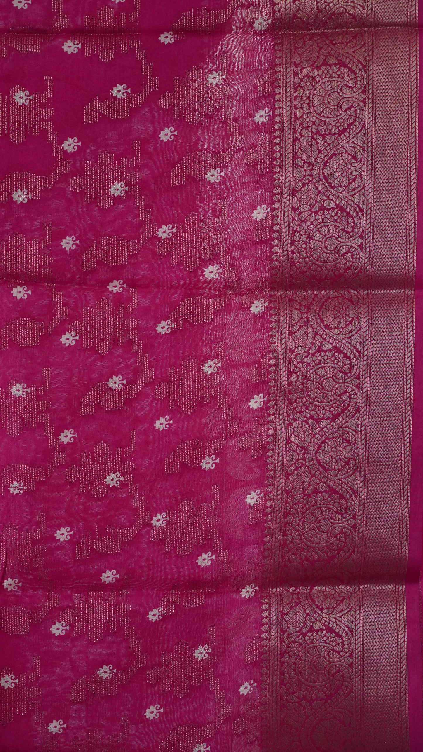 Dola Silk Saree Elephant print-Pink
