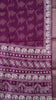 Dola Silk Saree Elephant print-Purple thumbnail