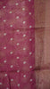 Dola Silk Saree Elephant print-Onion pink thumbnail