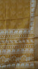 Dola Silk Saree Elephant print-Mustard thumbnail