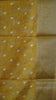Dola Silk Saree Elephant print-Mustard thumbnail
