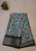 Dola Silk Saree Floral Zari Lines-Beige thumbnail