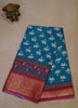 Dola Silk Saree Elephant Print-Rama Green thumbnail