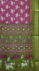Dola Silk Saree Elephant Print-Pink thumbnail