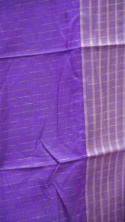 Dola Silk Saree Zari Lines-Voilet