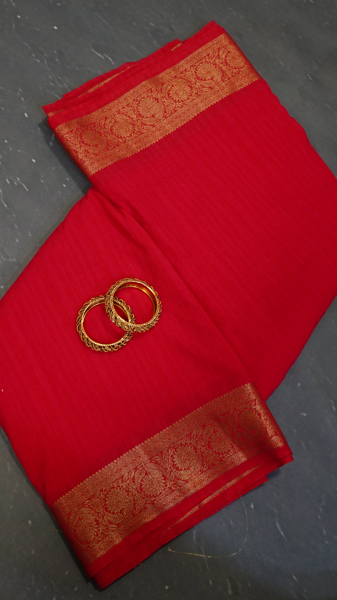 Banarasi Georgette Saree- Dark Pink