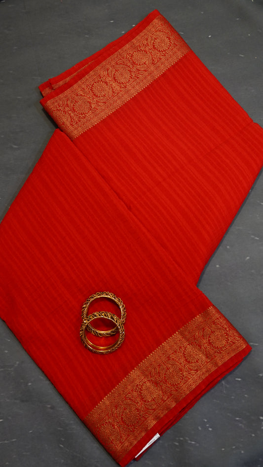 Banarasi Georgette Saree- Red
