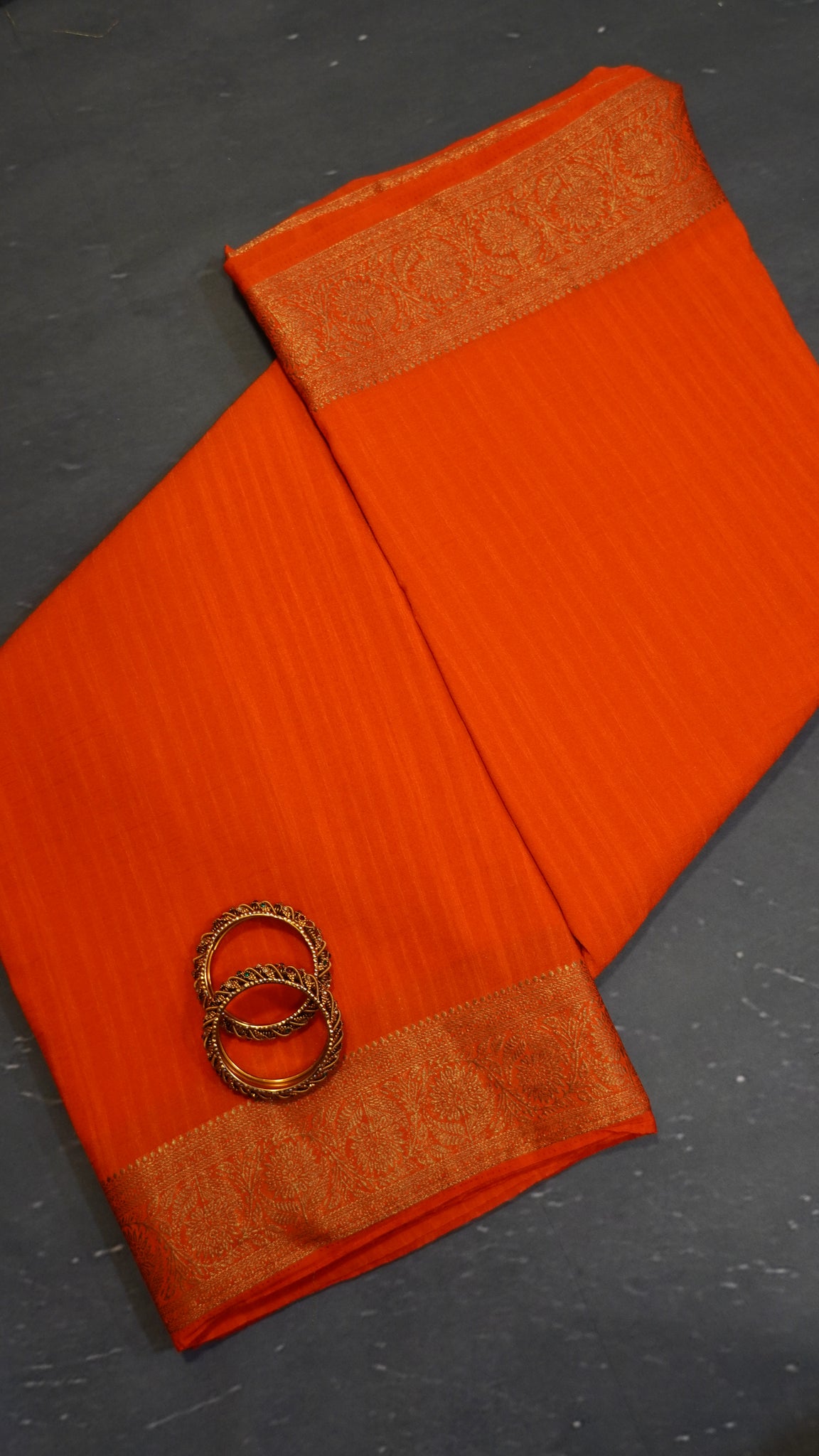 Banarasi Georgette Saree- Orange