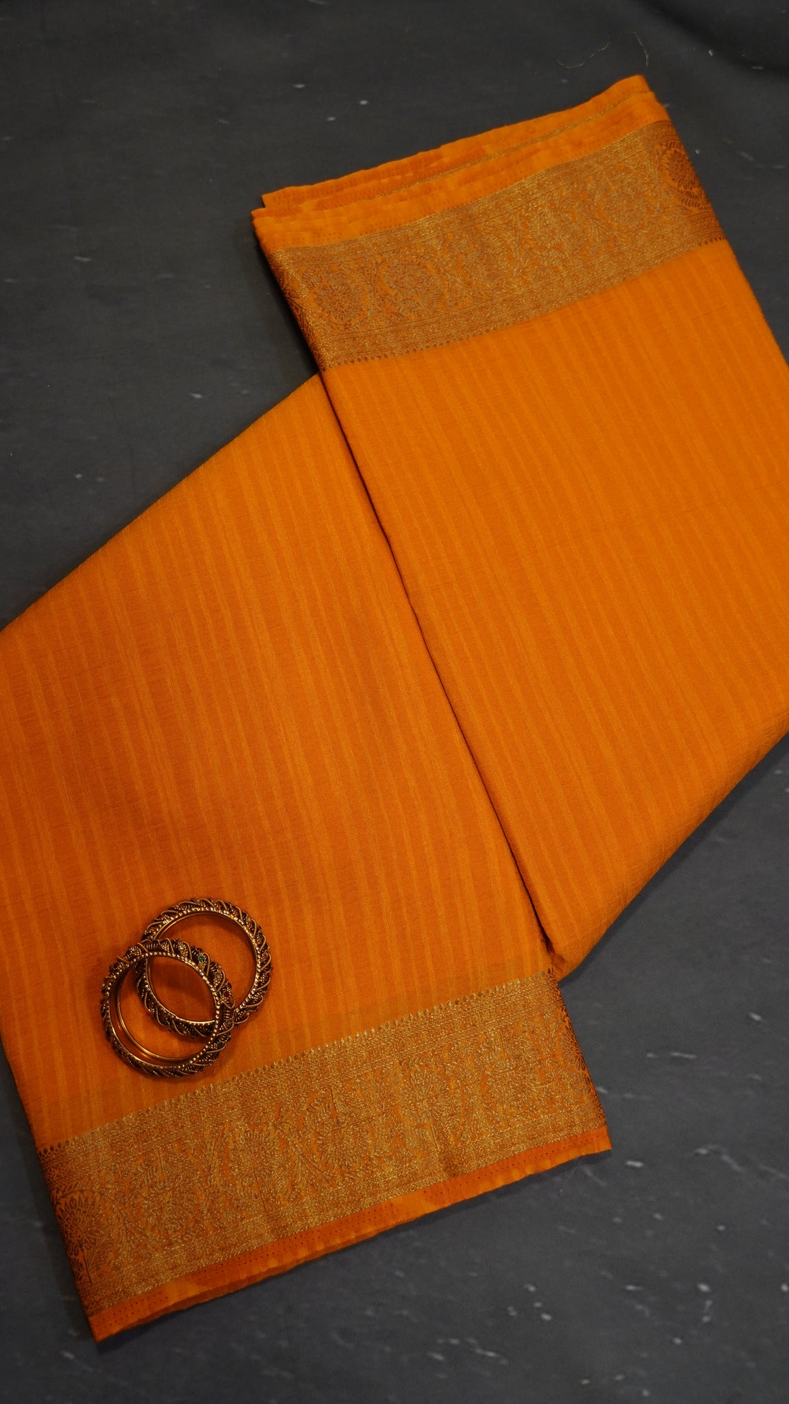 Banarasi Georgette Saree- Mustard