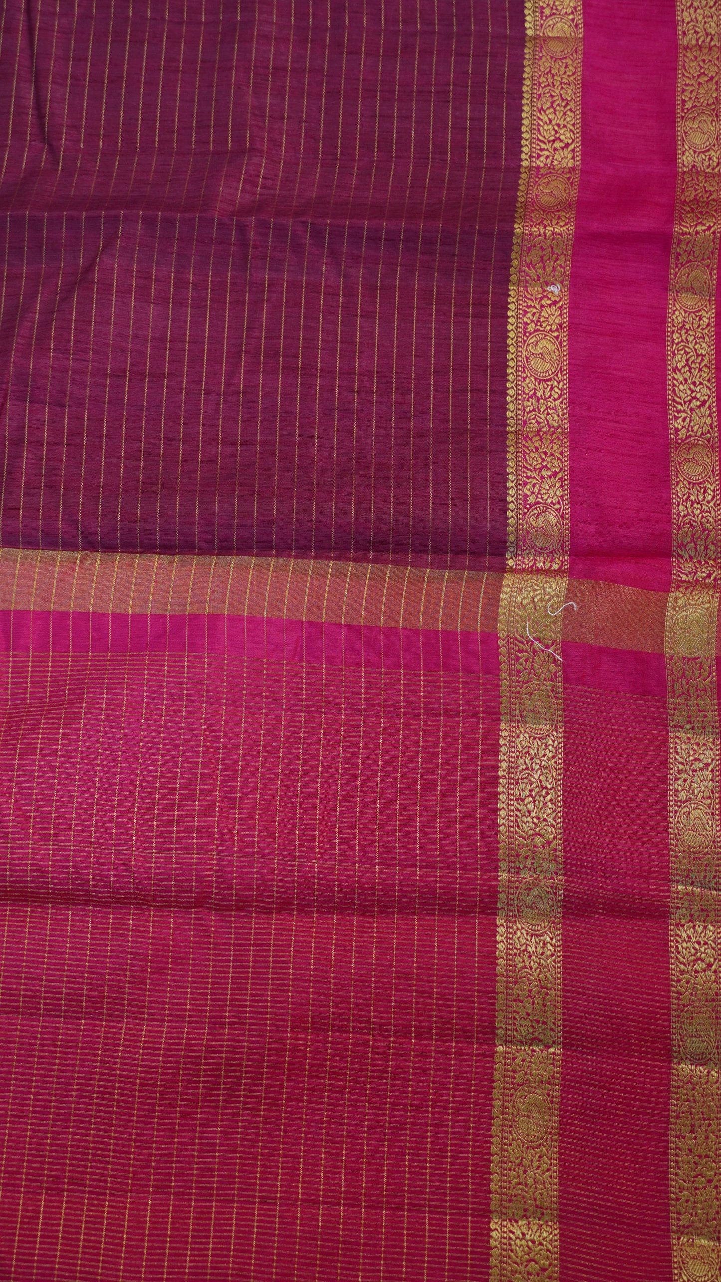 Semi Raw Silk- Retapet Border Araku