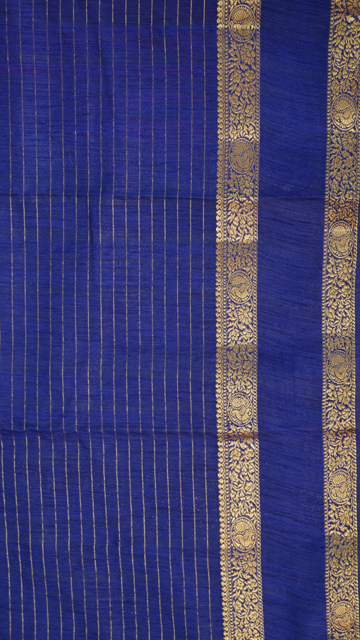 Semi Raw Silk- Retapet Border Pink
