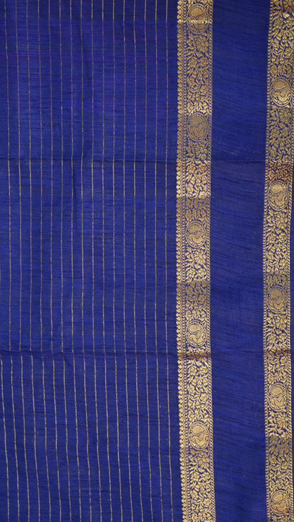 Semi Raw Silk- Retapet Border Pink