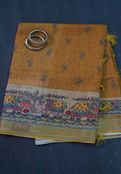 Semi Linen - Mustard