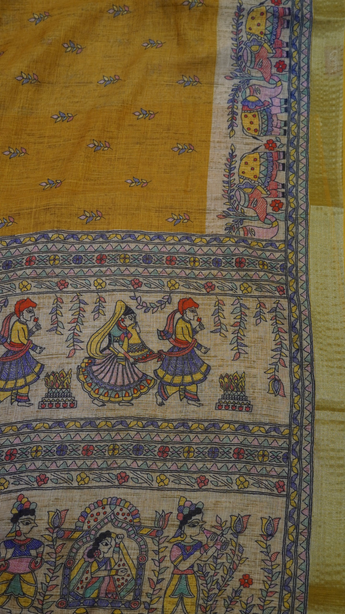 Semi Linen - Mustard