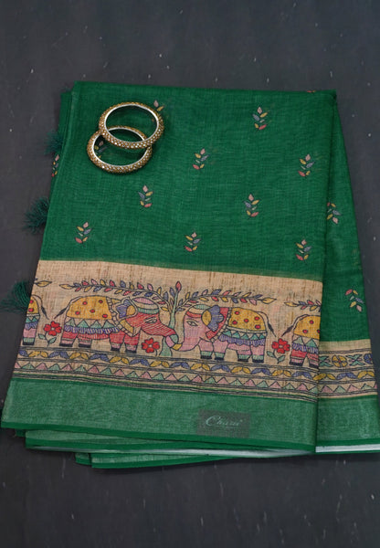 Semi Linen - Green