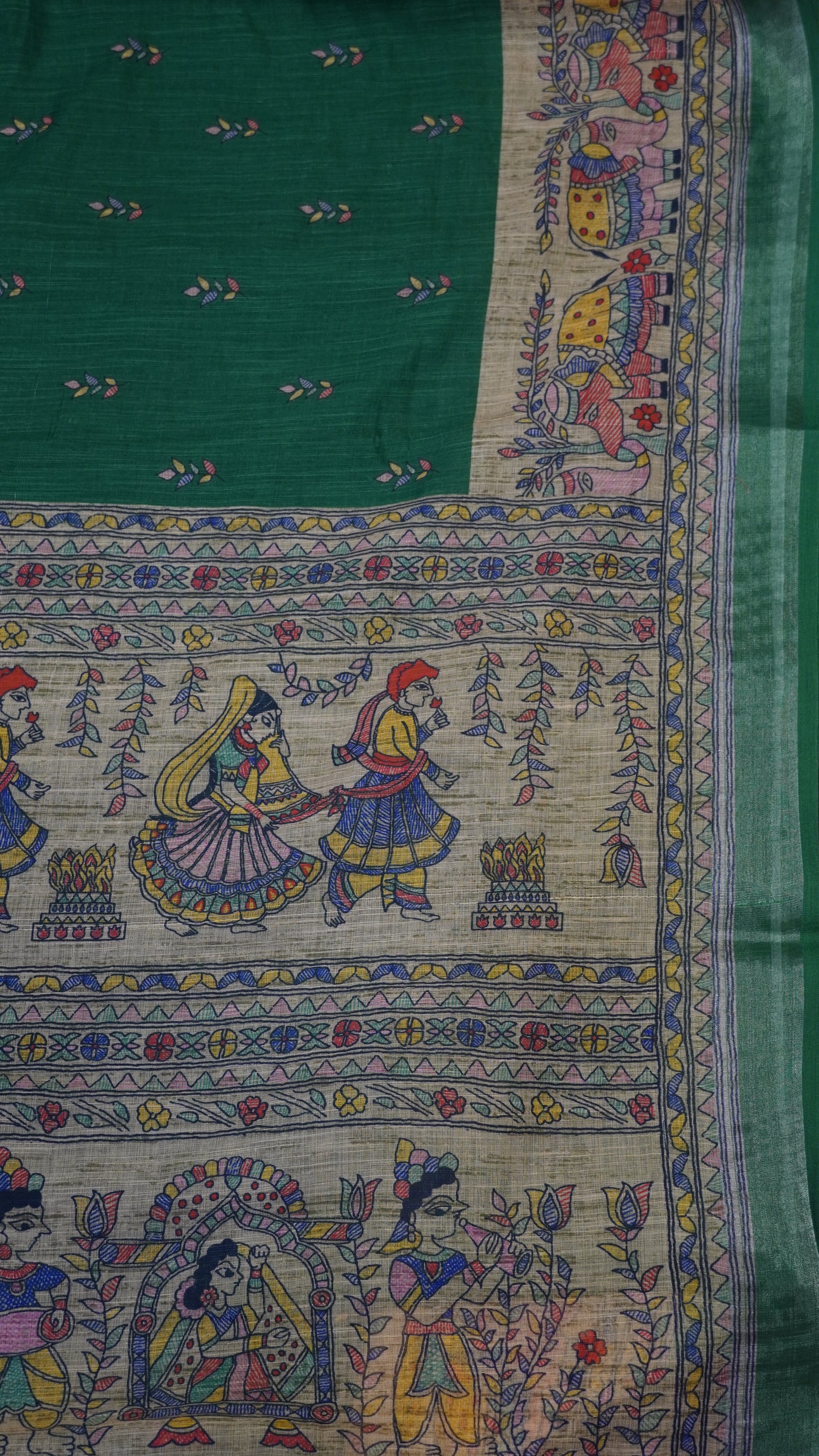 Semi Linen - Green