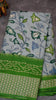 Dola Silk Saree Floral Print-Light Green thumbnail