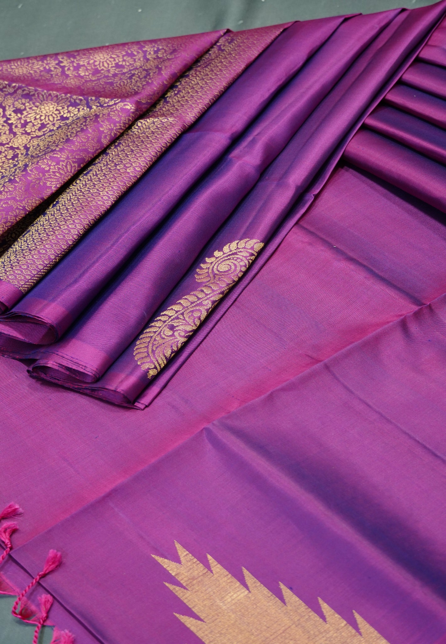 Pure Soft Silk- Manga Tower Butta Magenta
