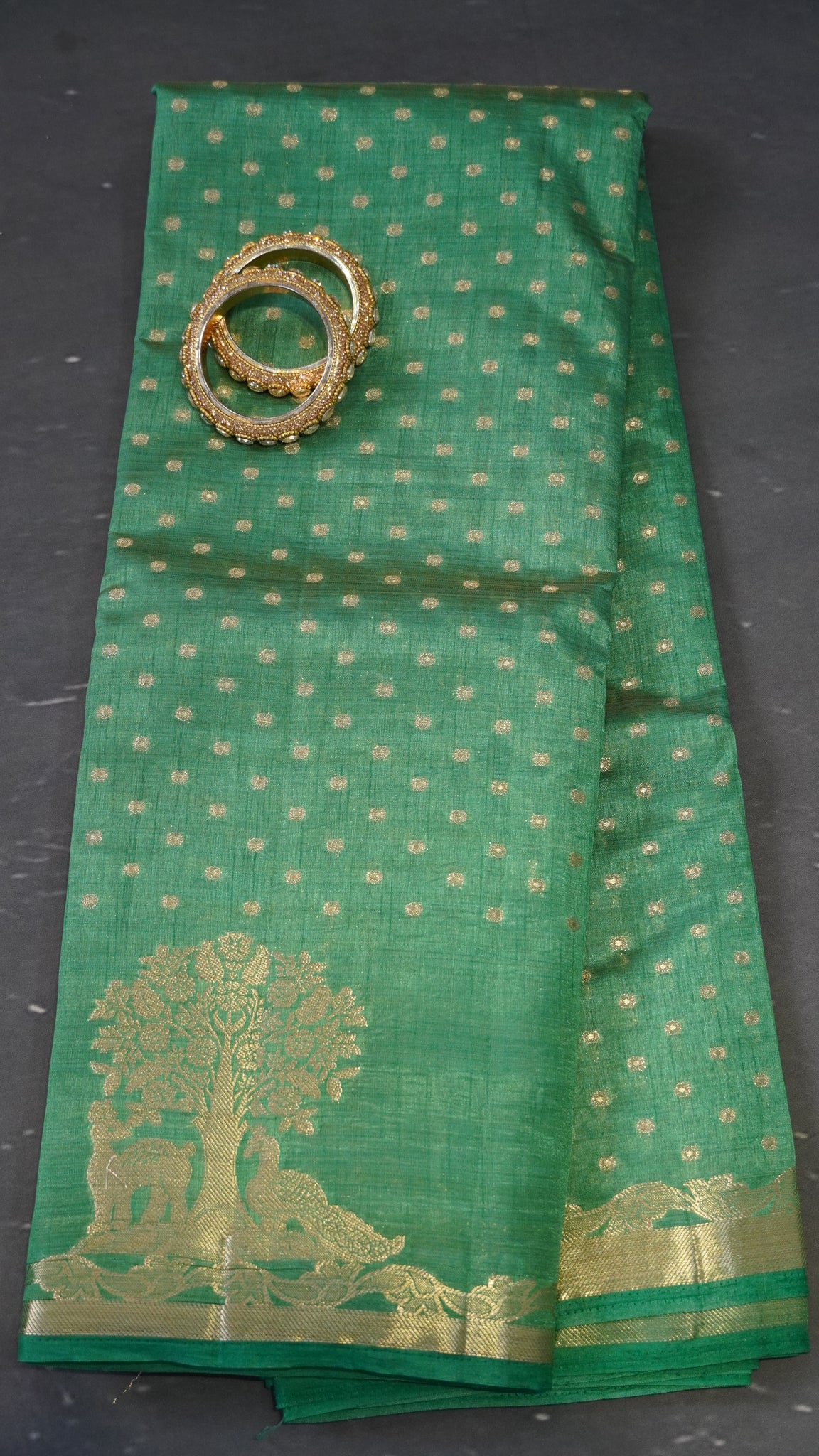 Semi Tussar- Green