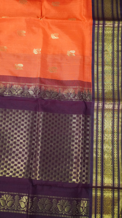 Pure Silk Cotton -Orange