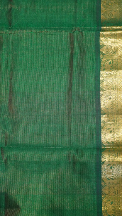 Pure Silk Cotton - Vairaoosi Bottle Green