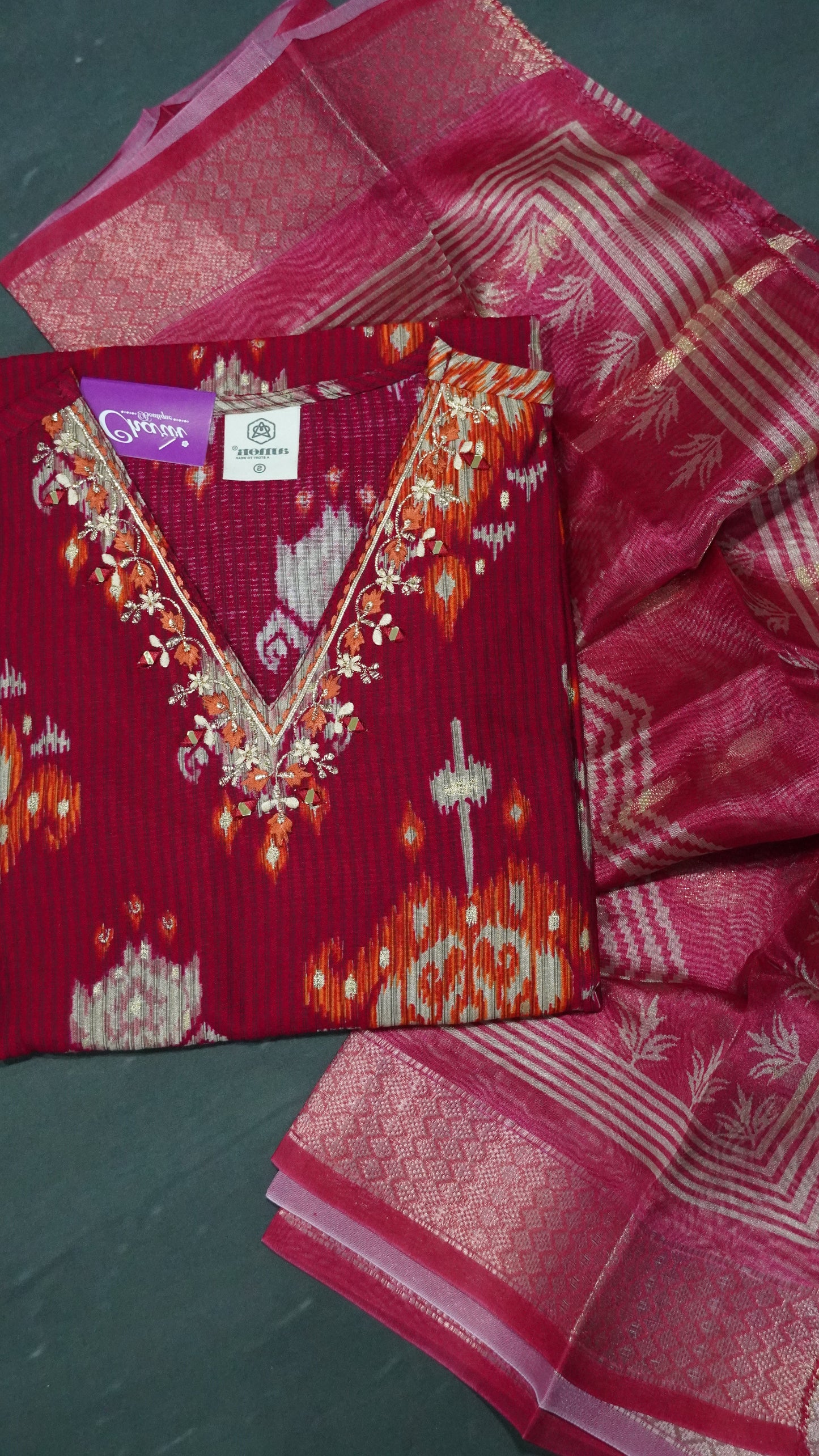 3 Pcs Kurti Set