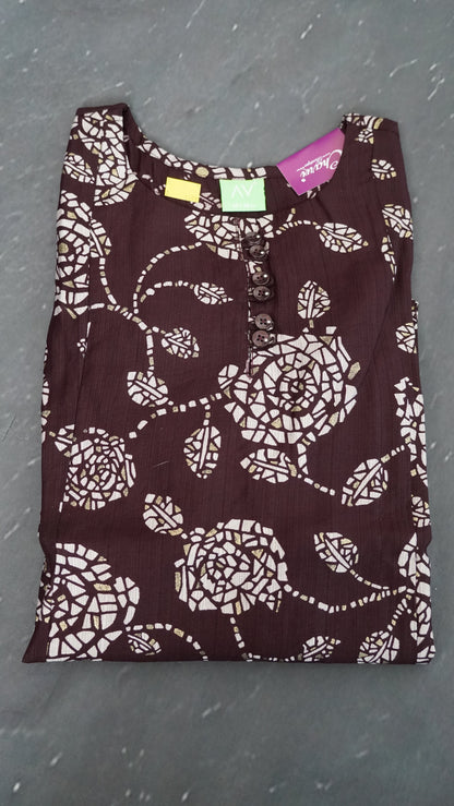 Kurti -A line Floral Pattern