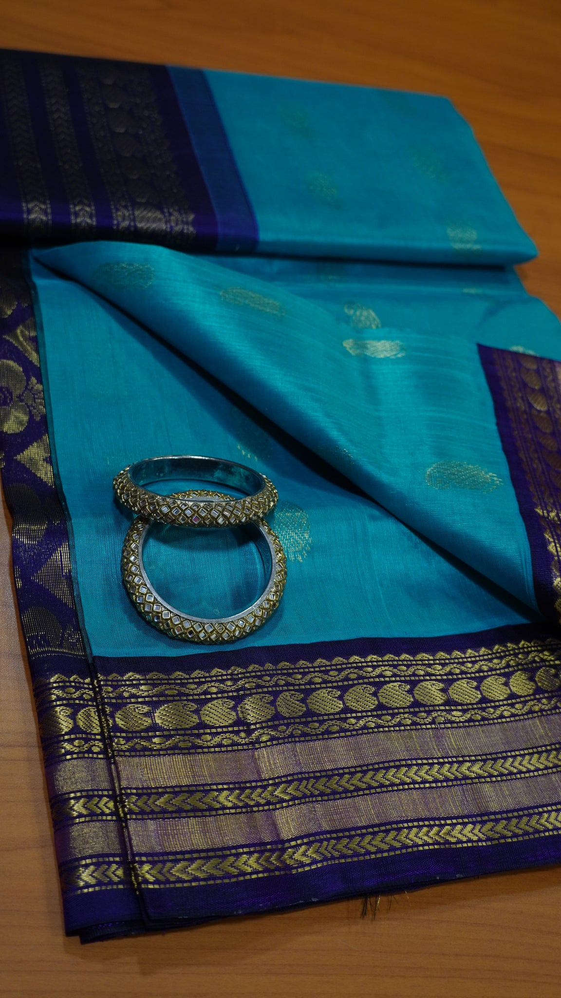 Pure Silk Cotton-Ramar Green