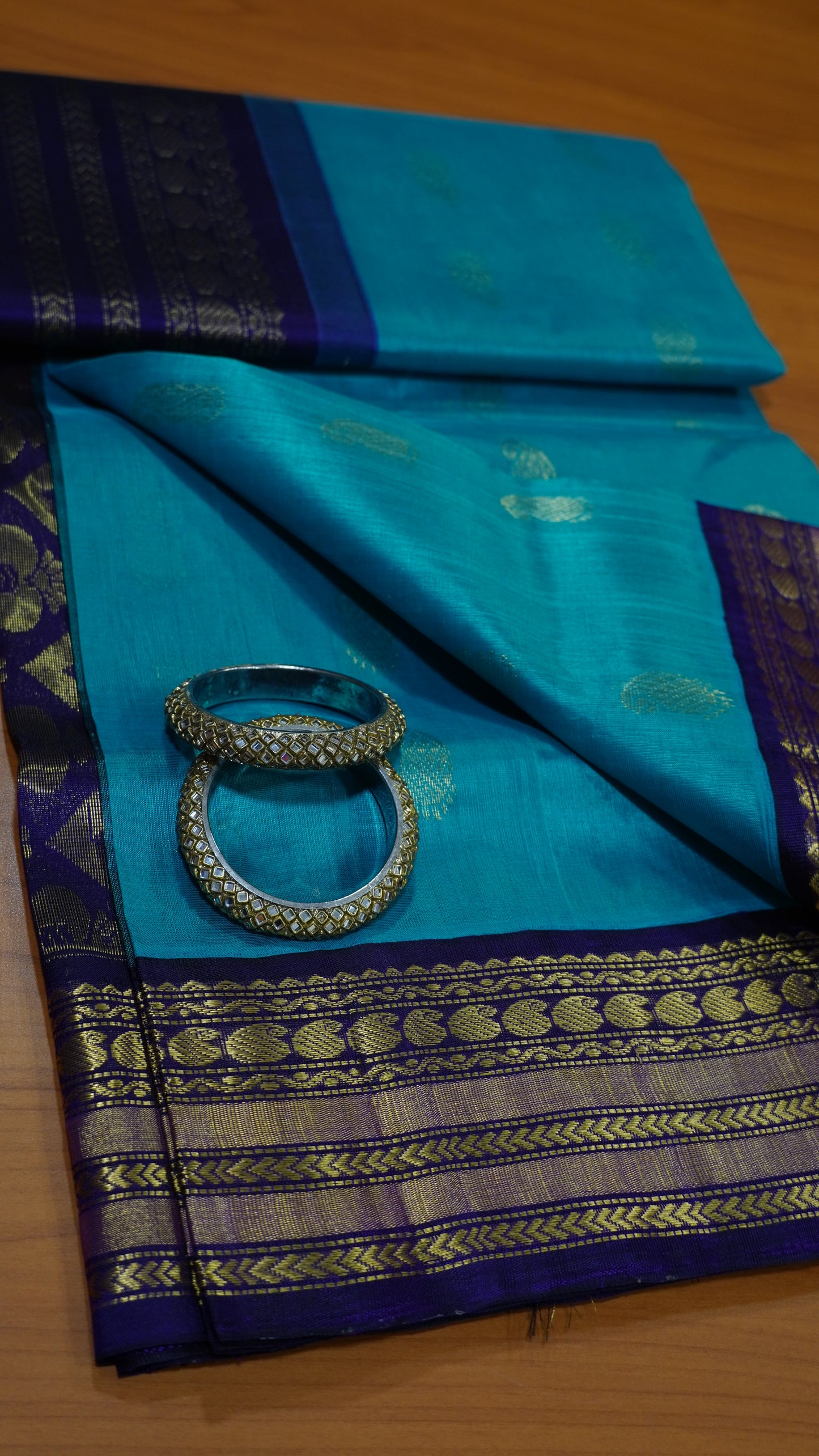 Pure Silk Cotton-Ramar Green