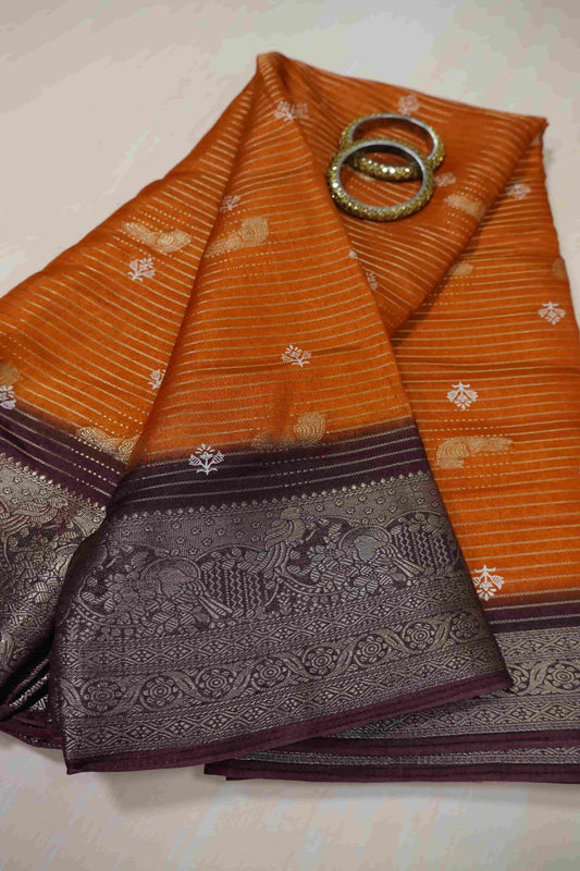 Dola Saree - Orange