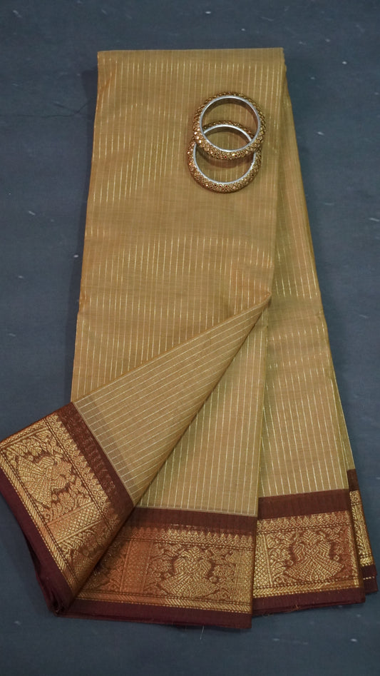 Chettinad Cotton Saree - Sandal