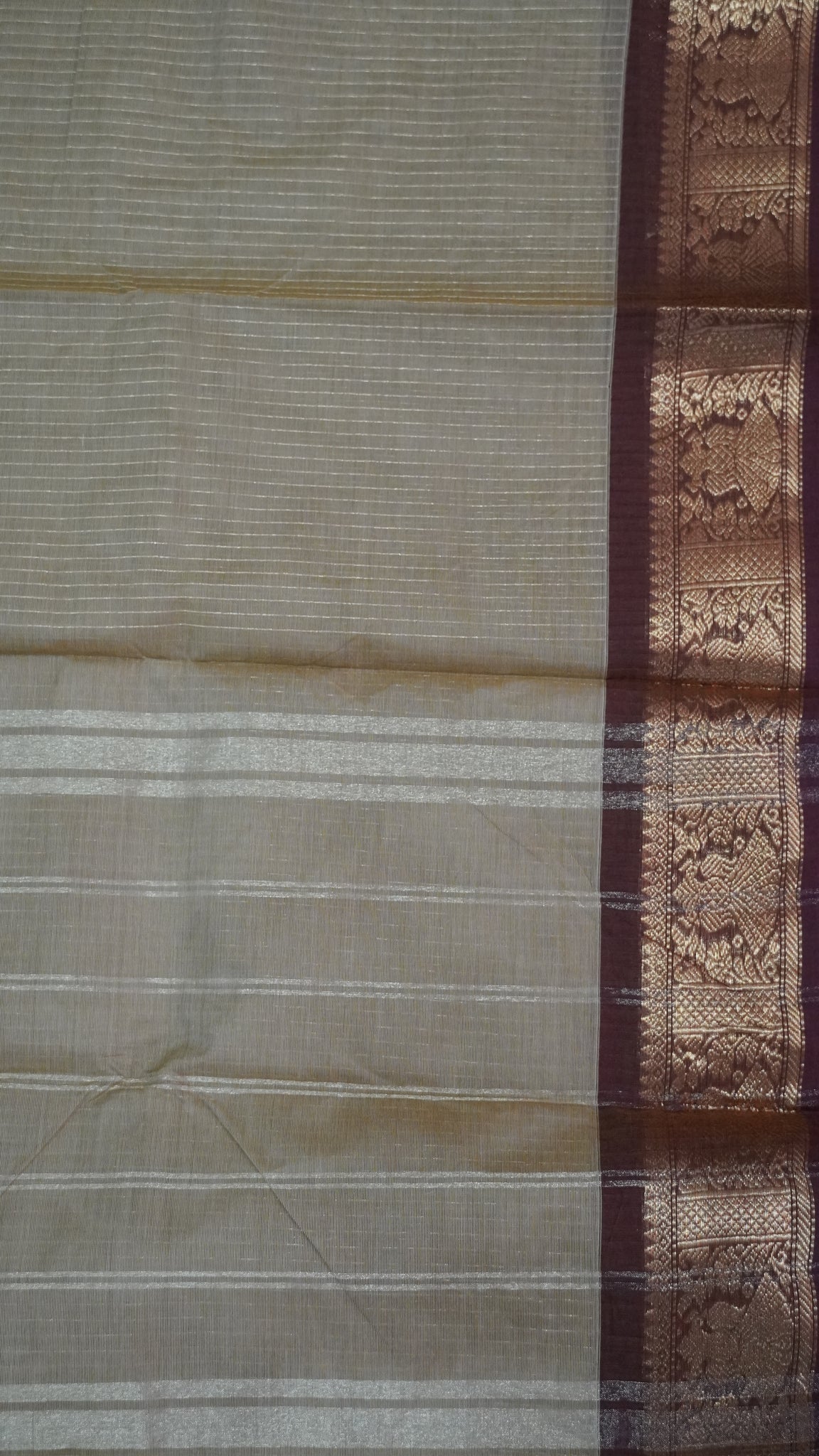 Chettinad Cotton Saree - Sandal