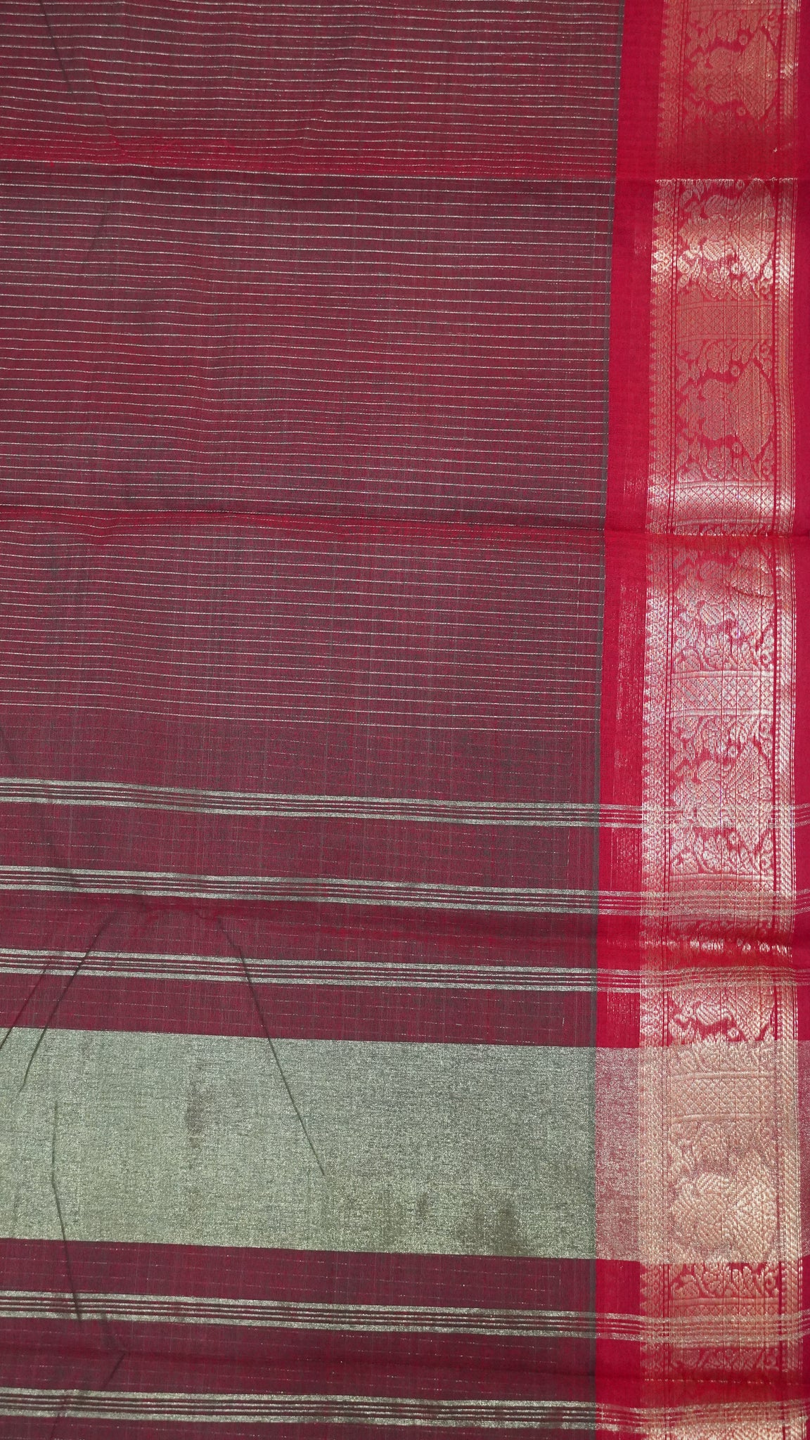 Chettinad Cotton Saree - Maroon