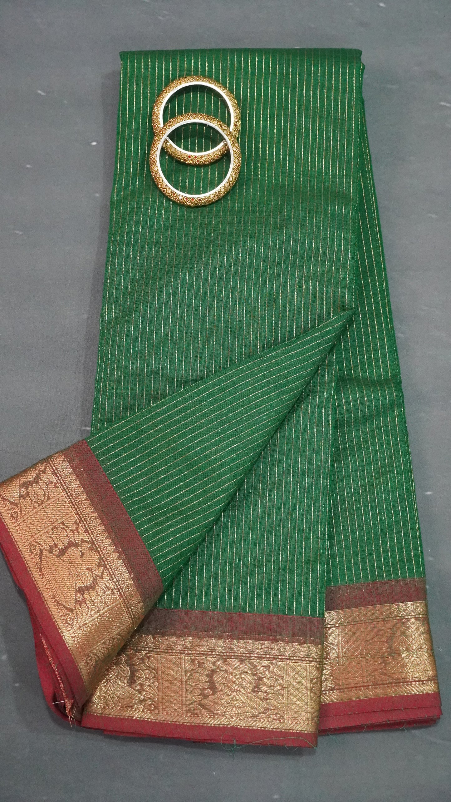 Chettinad Cotton Saree - Green