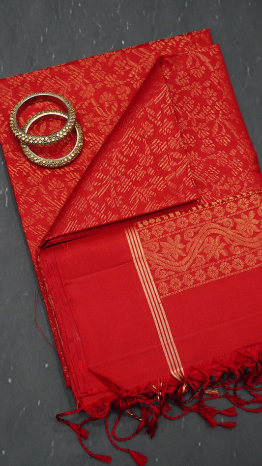 Pure Silk Saree - Red