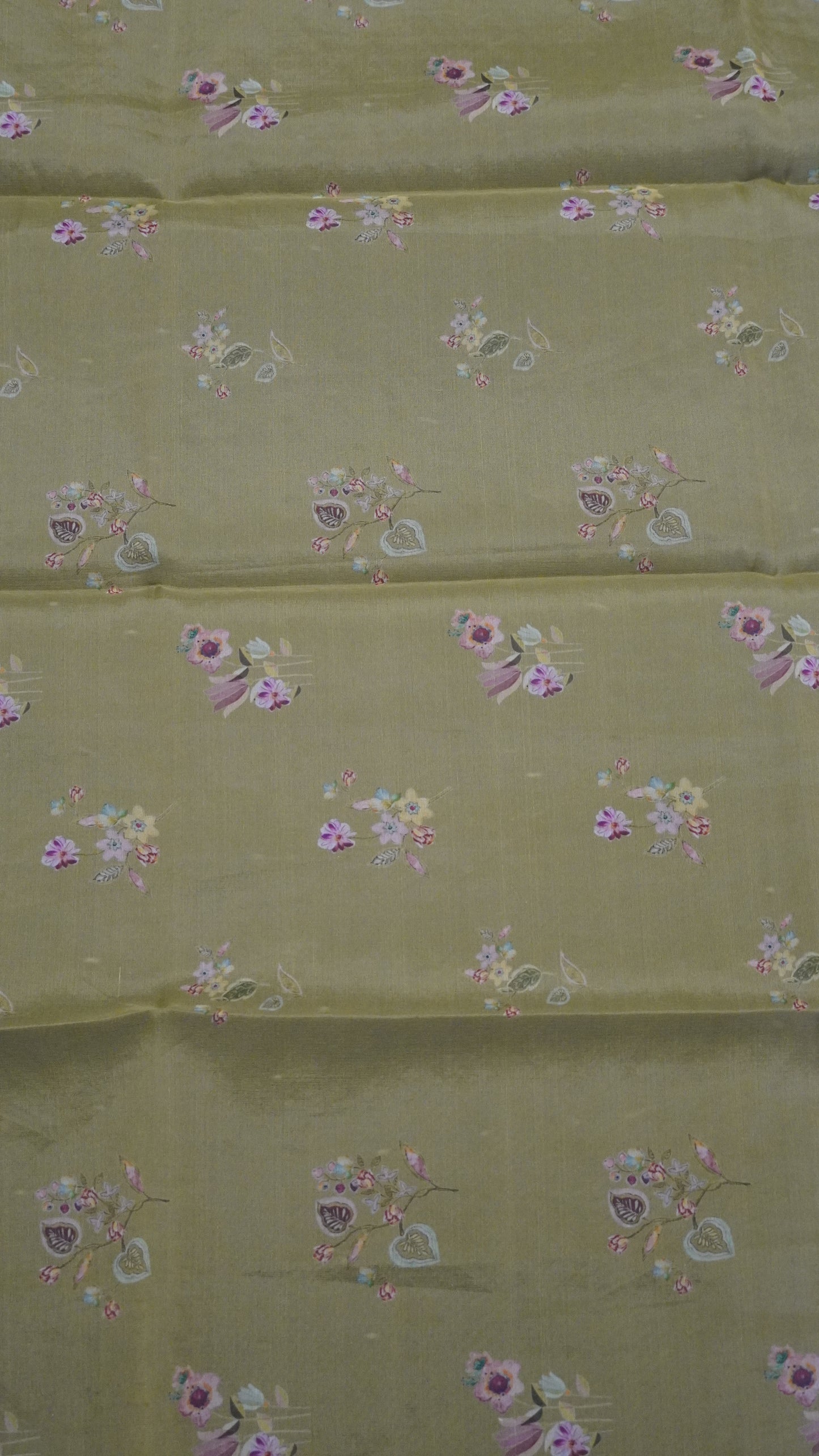 Kota Saree - Mirror Work Green