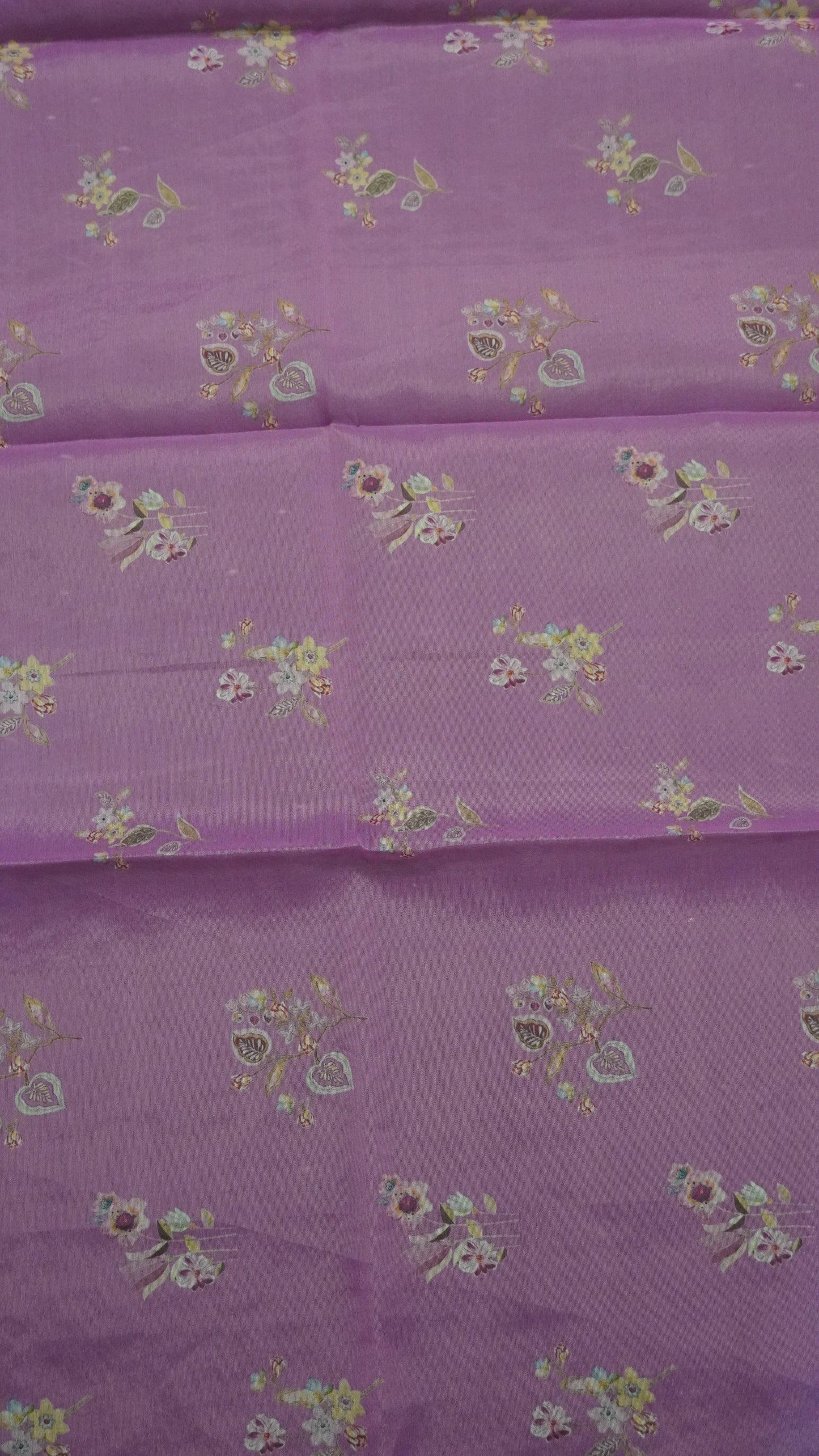 Kota Saree - Mirror Work Purple