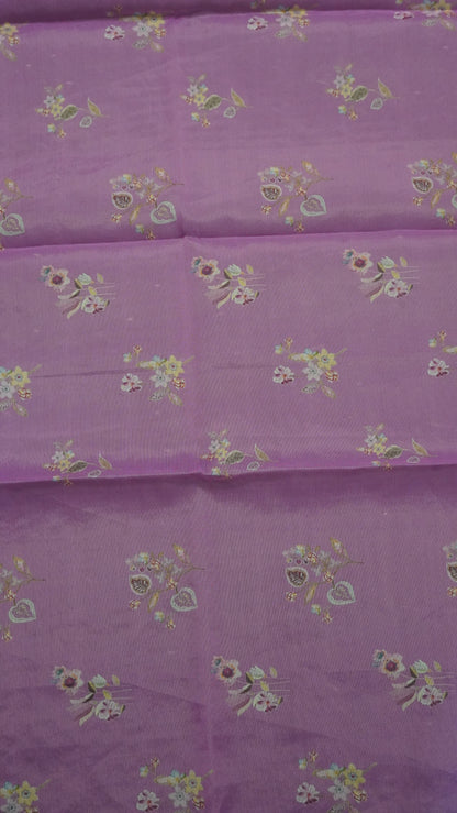 Kota Saree - Mirror Work Purple