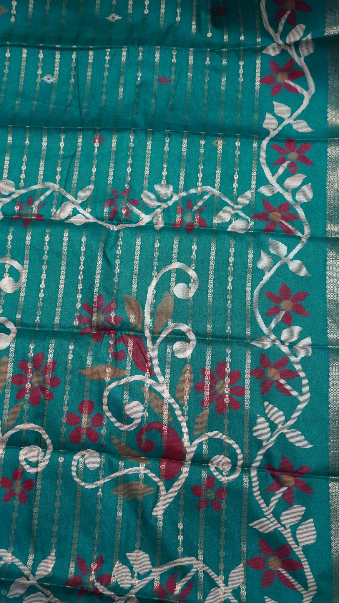 Dola Silk Saree - Body Zari Ramar Blue