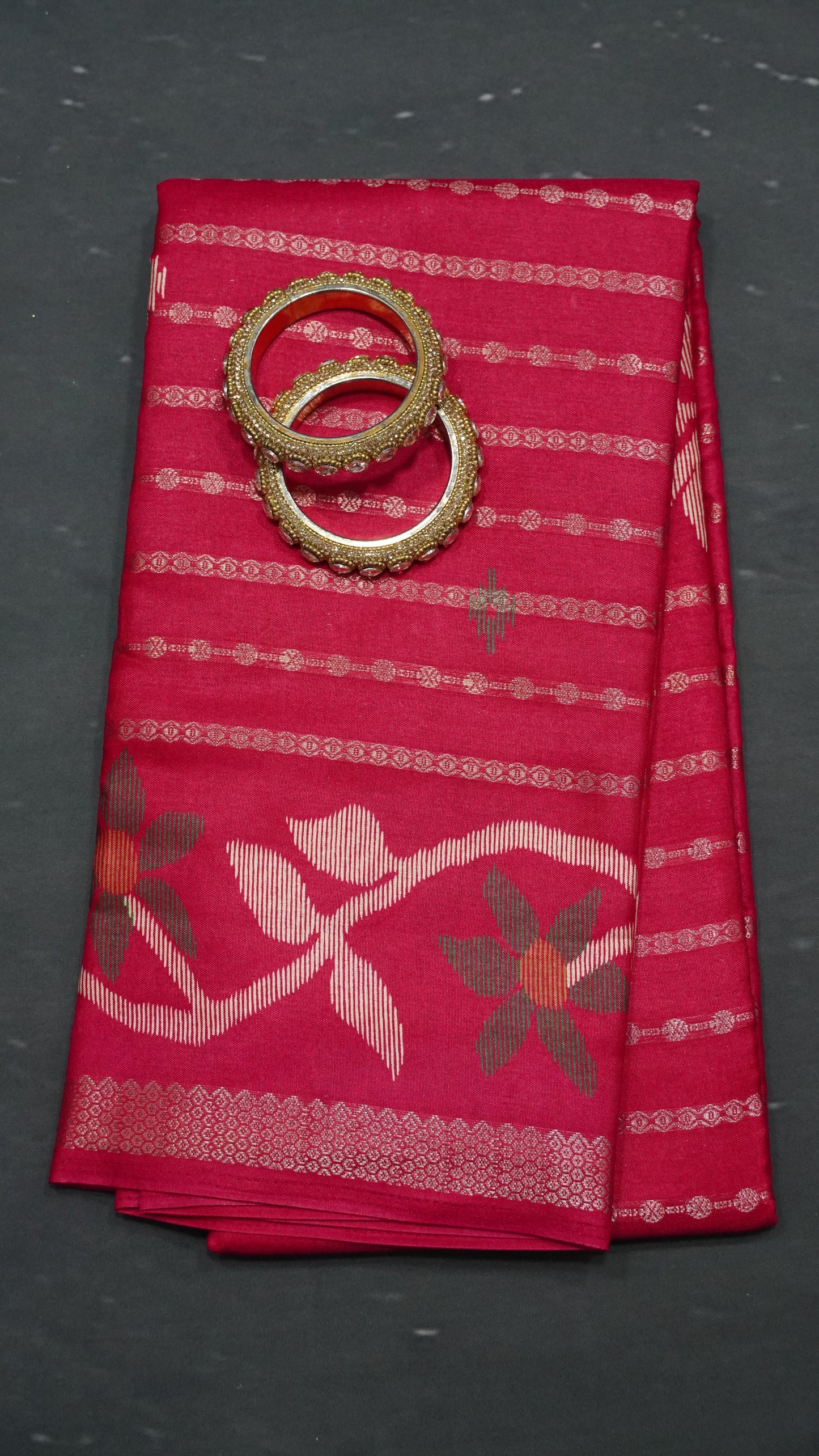 Dola Silk Saree - Body Zari Pink