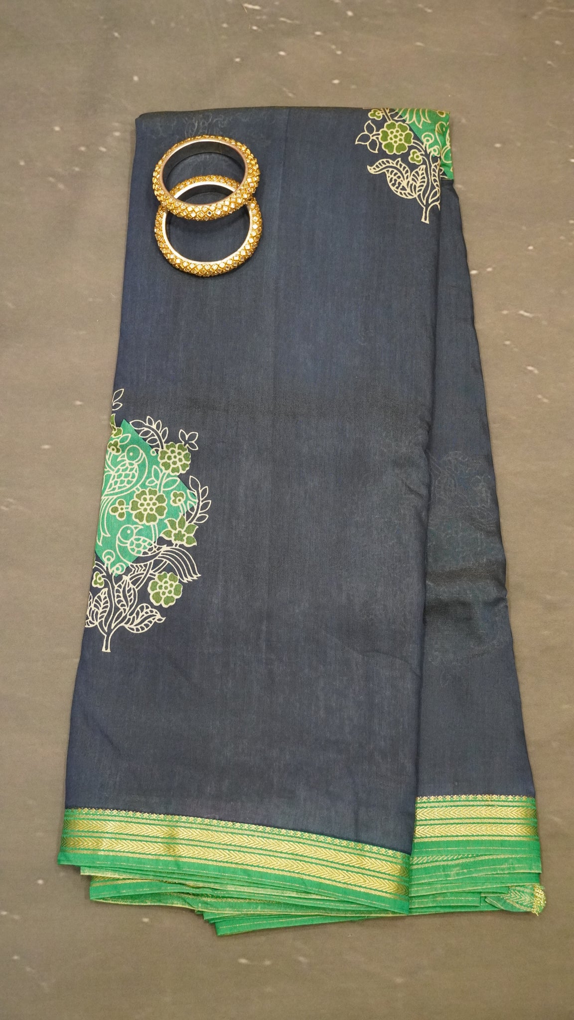 Soft Viscose Saree-Blue