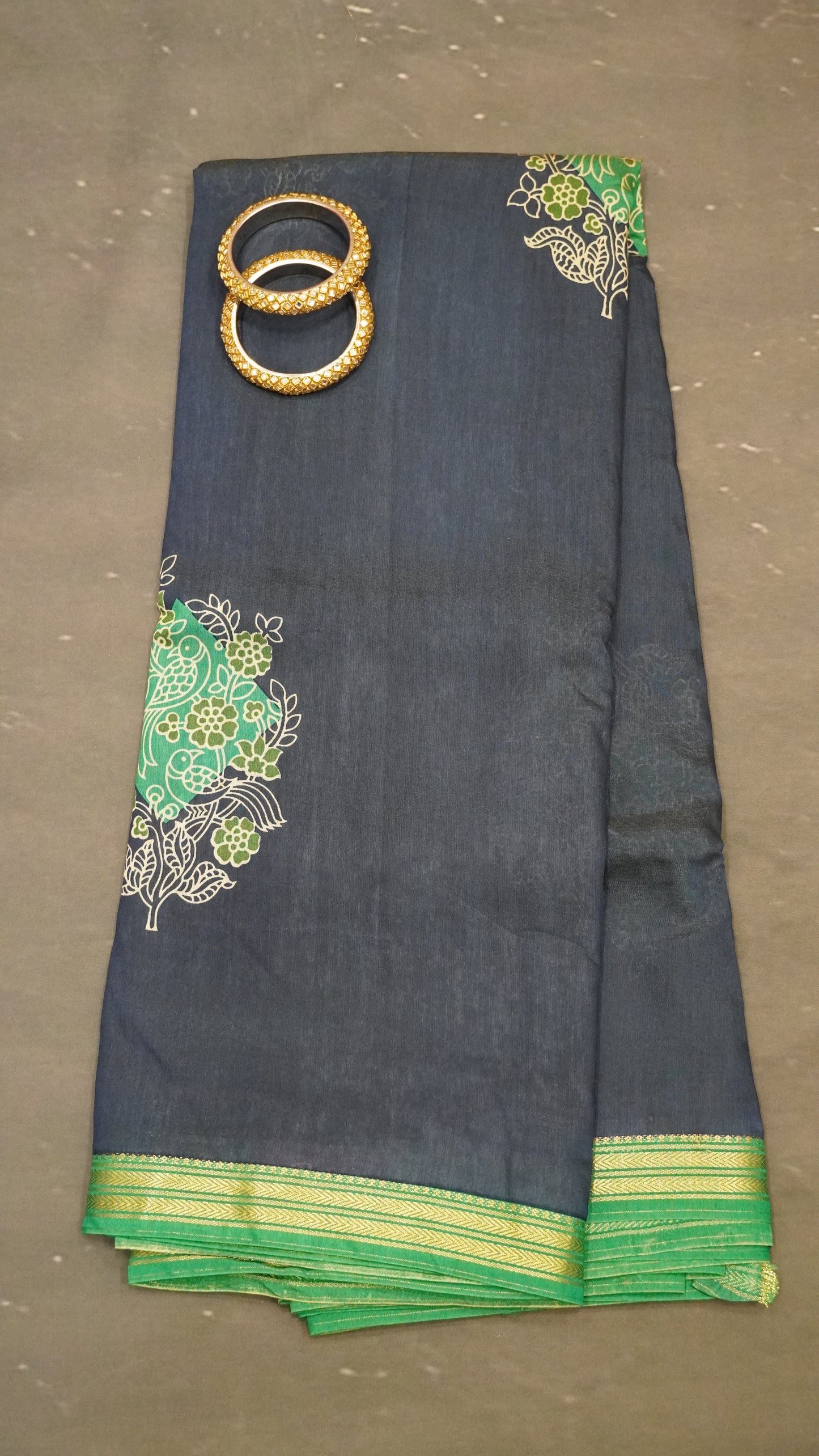 Soft Viscose Saree-Blue