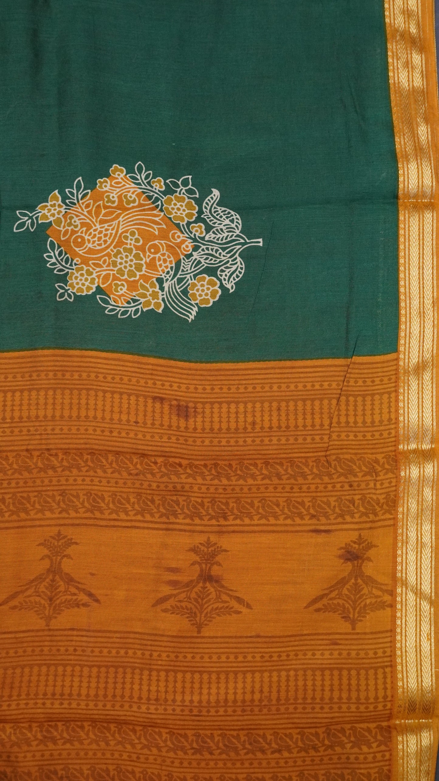 Soft Viscose Saree-Green