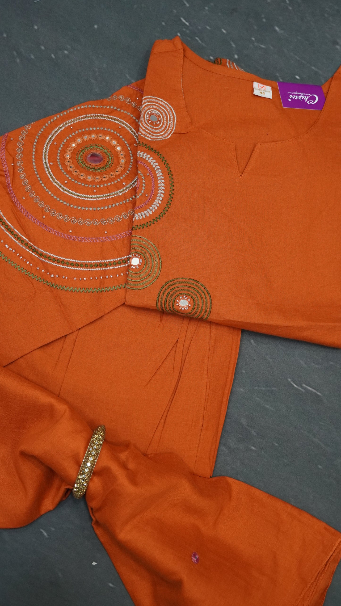 3 pcs Salwar Suit - Mirror Work