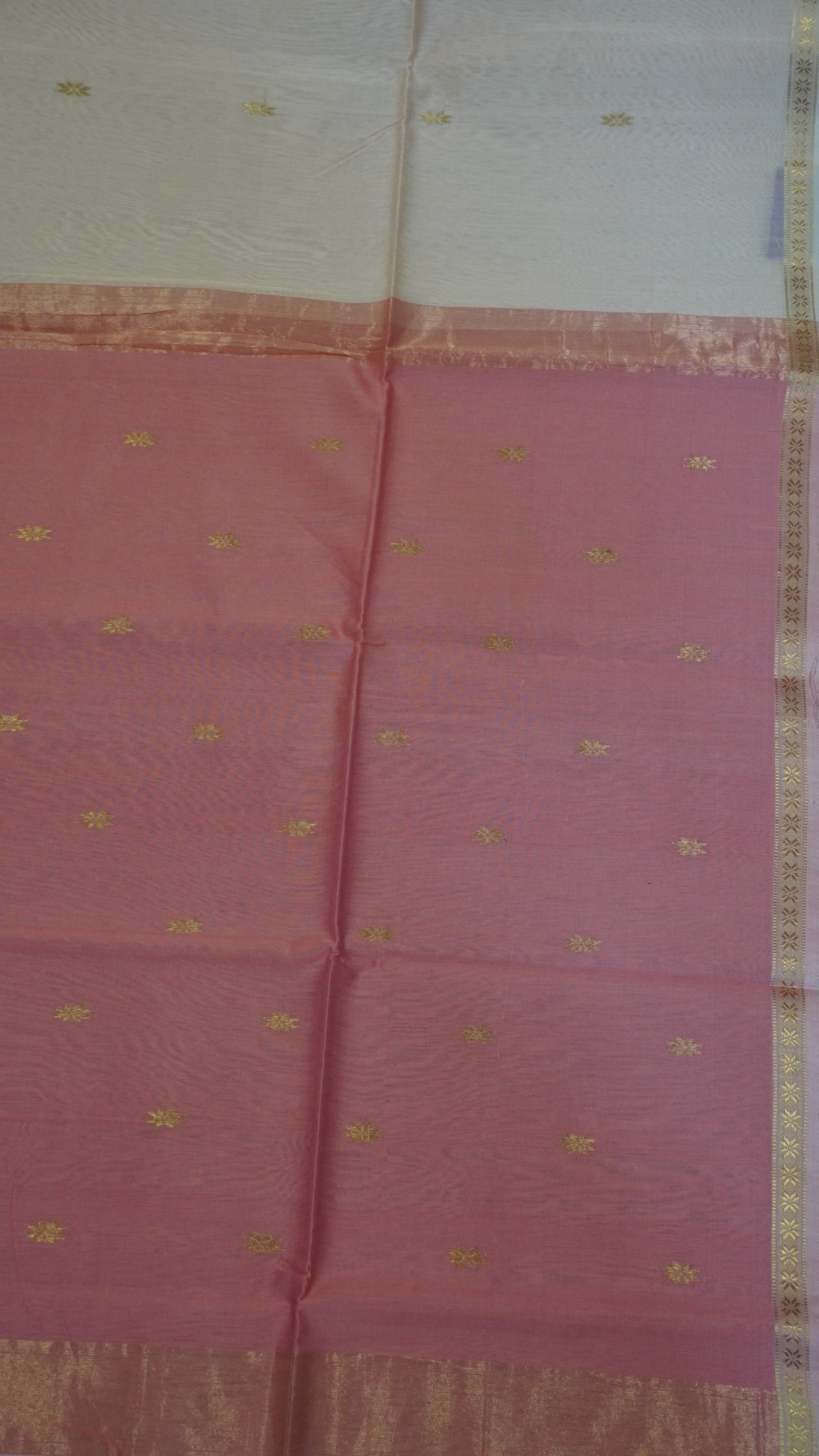 Maheswari Saree - Peach