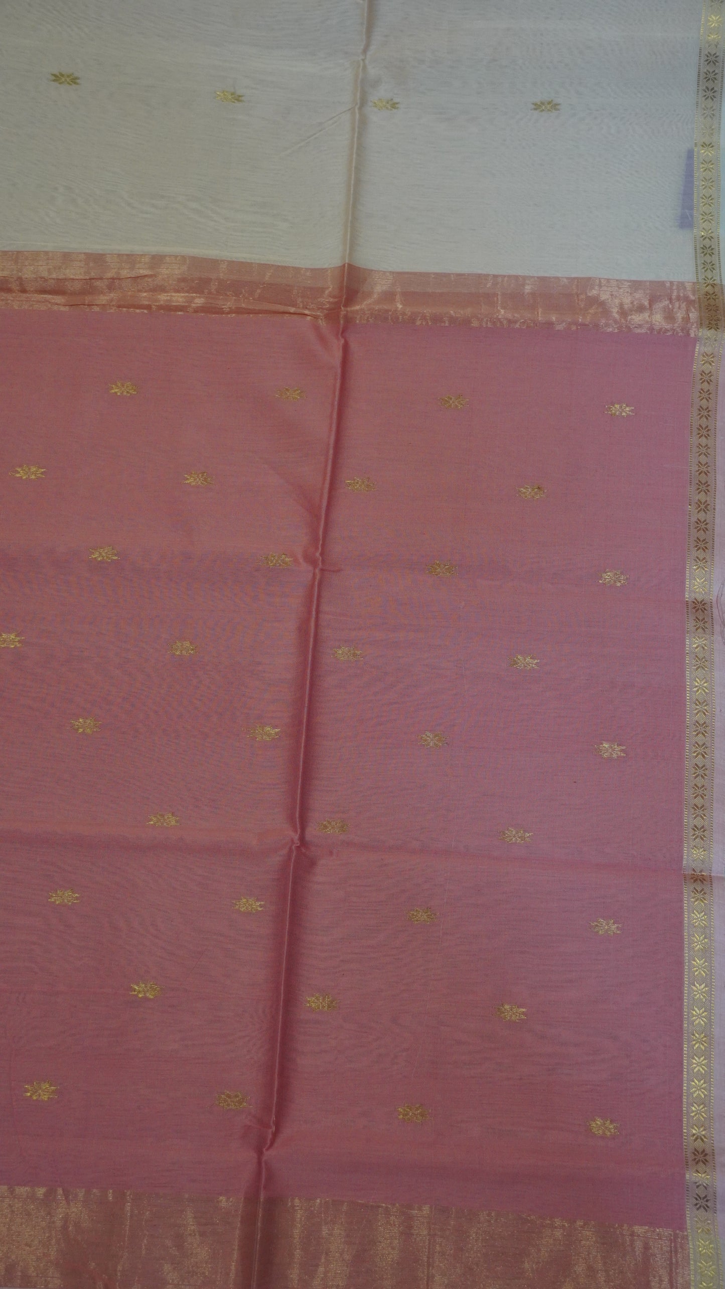 Maheswari Saree - Peach